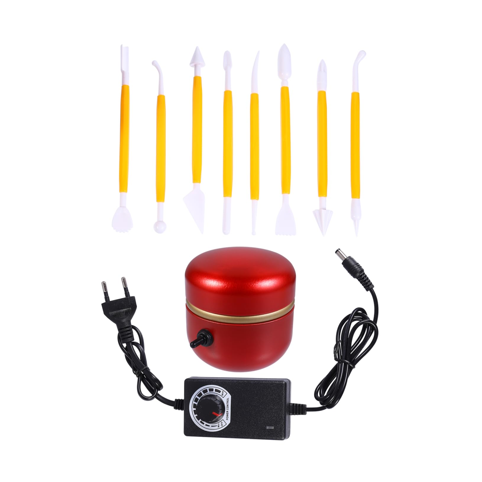 Machine à poterie électrique compacte rouge Gadpiparty, l'idée cadeau pour atelier créatif