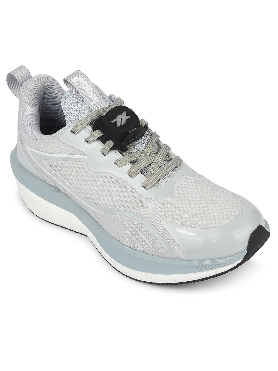 Liberty Leap7x XLM-06MS Lacing Sports Running Shoes for Men - Light Grey & Sea Green | Comfortable and Durable Lace-Up Closure - Suitable for Lacing Walking, Gym, Jogging, Outdoor - Cushioned Footbed-picture-34