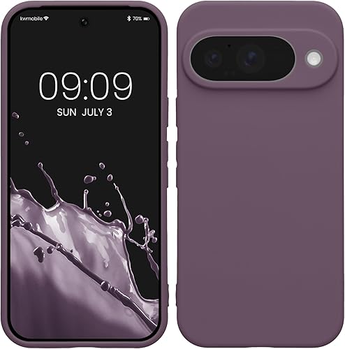Miniatura 155 de kwmobile Funda compatible con Google Pixel 9 Pro - Funda protectora delgada de TPU para teléfono - Acabado mate suave - Negro mate NEGRO MATE,Piedra