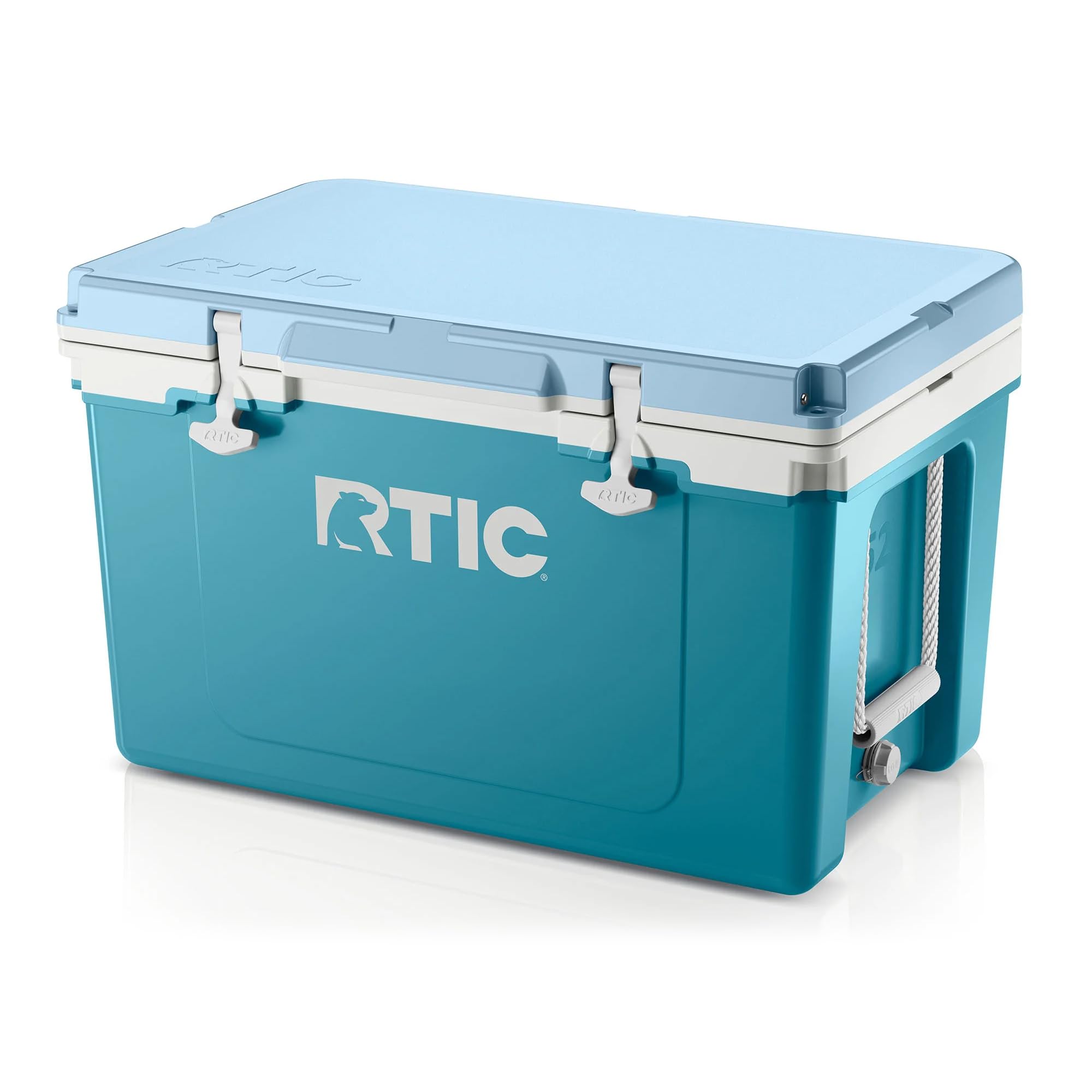 RTIC Ultra-Light 52 Quart Hard Cooler Insulated Portable Ice Chest Box for Beach, Drink, Beverage, Camping, Picnic, Fishing, Boat, Barbecue, 30% Lighter Than Rotomolded Coolers