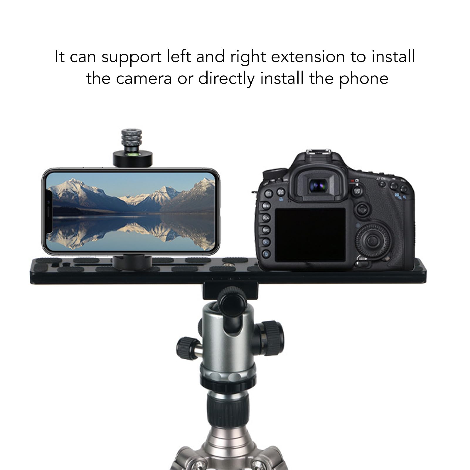 250mm Universal Quick Release Plate, Aluminum Alloy, Lightweight Design, Dual Dovetail Slide Rail, ArcaCompatible