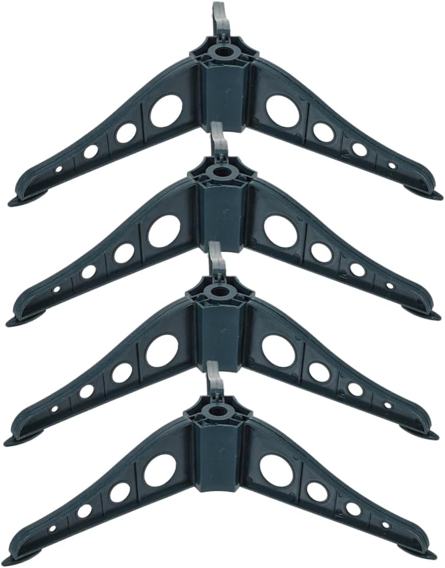 Alipis 4pcs Green Xmas Tree Stand Set Support for Artificial Christmas Trees Easy to Assemble Base for Holiday Decor and Stability