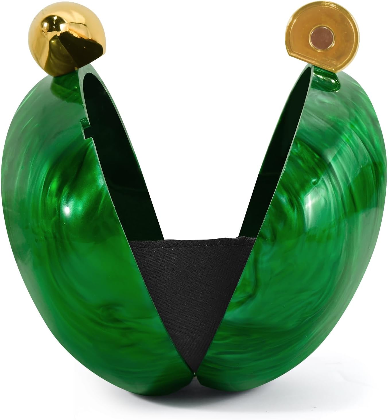 Acrylic Shell Clutch Purse for Women, Marble Evening Bag with Magnetic Closure for Wedding Party - Image 3