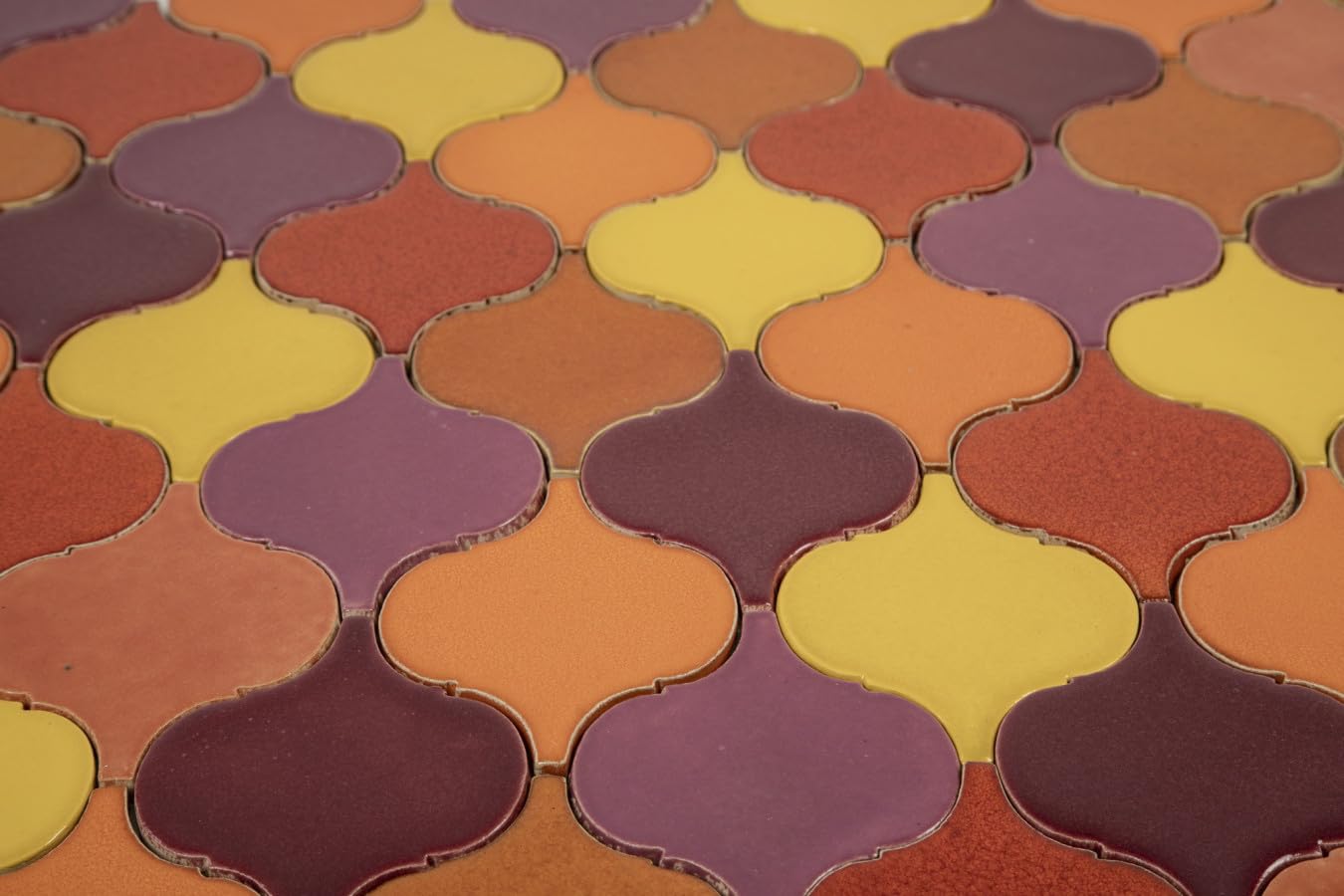Azulejos de cerámica hechos a mano Arabesque Sunset – Azulejos de mosaico arabesque para cocina, pared de cocina y baño | Un juego de azulejos de pared de cocina - 31 azulejos de mosaico de cerámica
