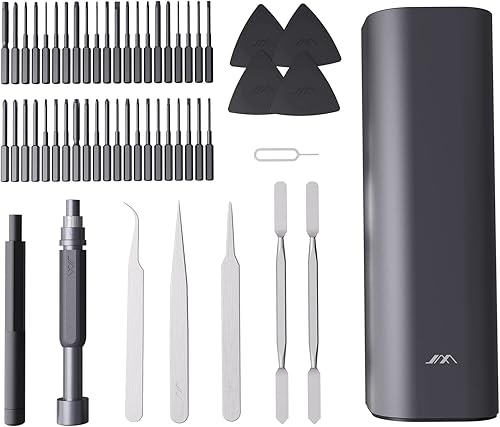 Miniatura 7 de JIMIHOME Juego de destornilladores de precisión de 56 piezas, incluye 42 puntas, kit de destornilladores con funda de transporte de acero aleado,