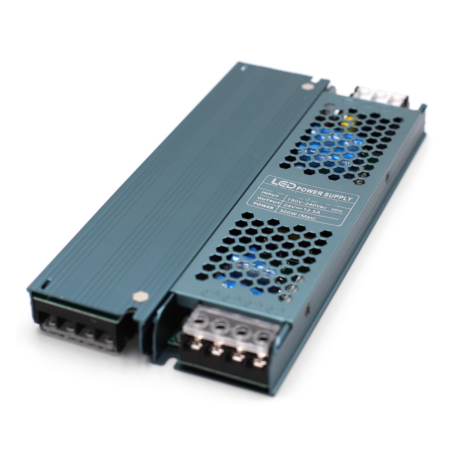 Fuente de alimentación conmutada DC 12V 24V, transformadores de iluminación silenciosos AC190-, adaptador de corriente del controlador de luz LED de 400W(24V)