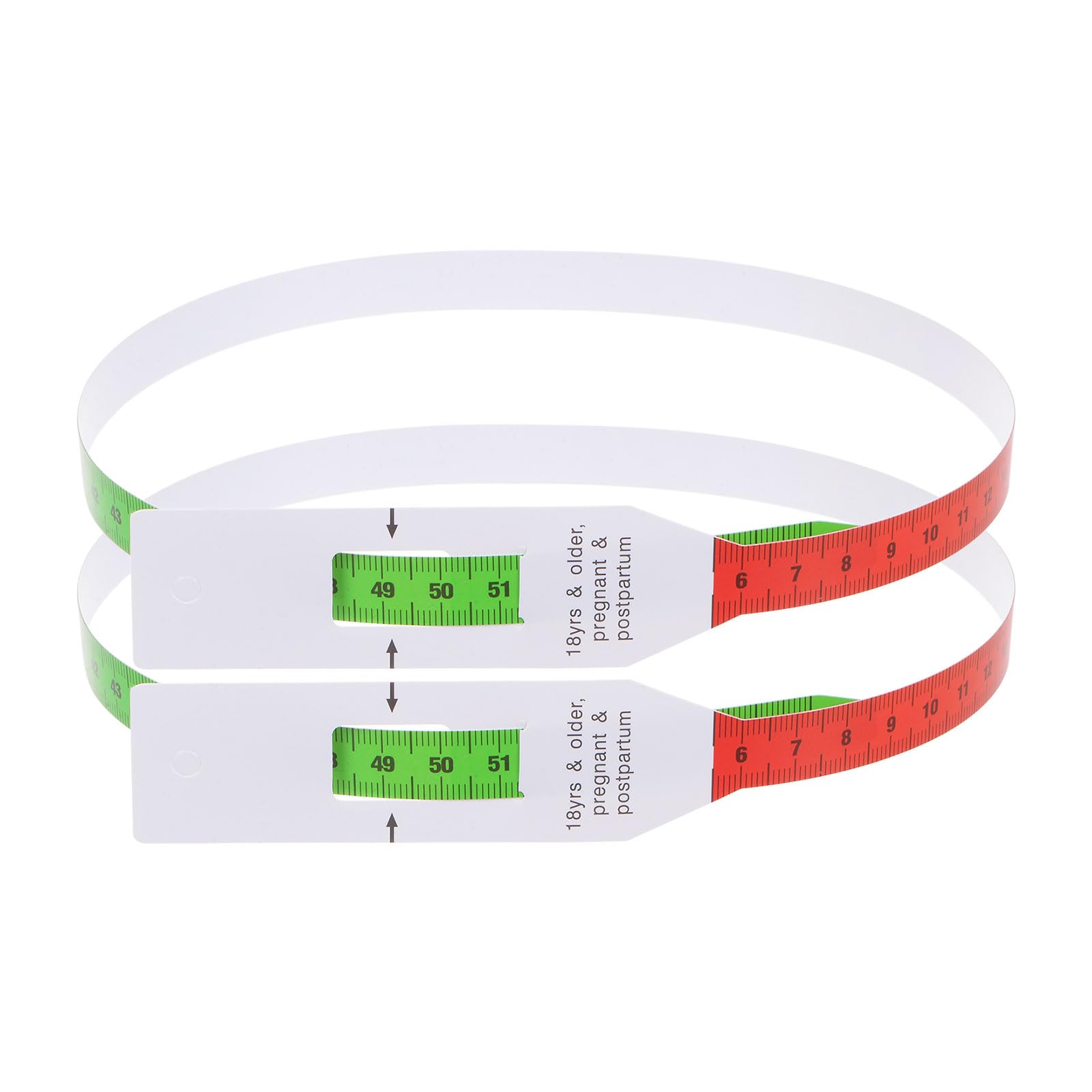 HARFINGTON 2Pcs Head Circumference Tape 56cm Plastic Measuring Rule Measure for Child Head Arm Circumference, Multicolor