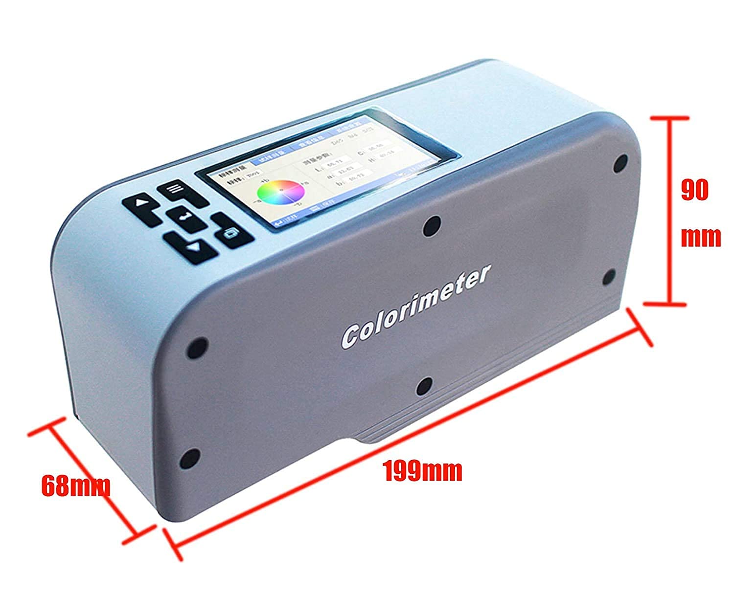 16mm Precise Colorimeter Color Difference Meters Tester Color Screen Display for Liquid Powder Pulp Measurement