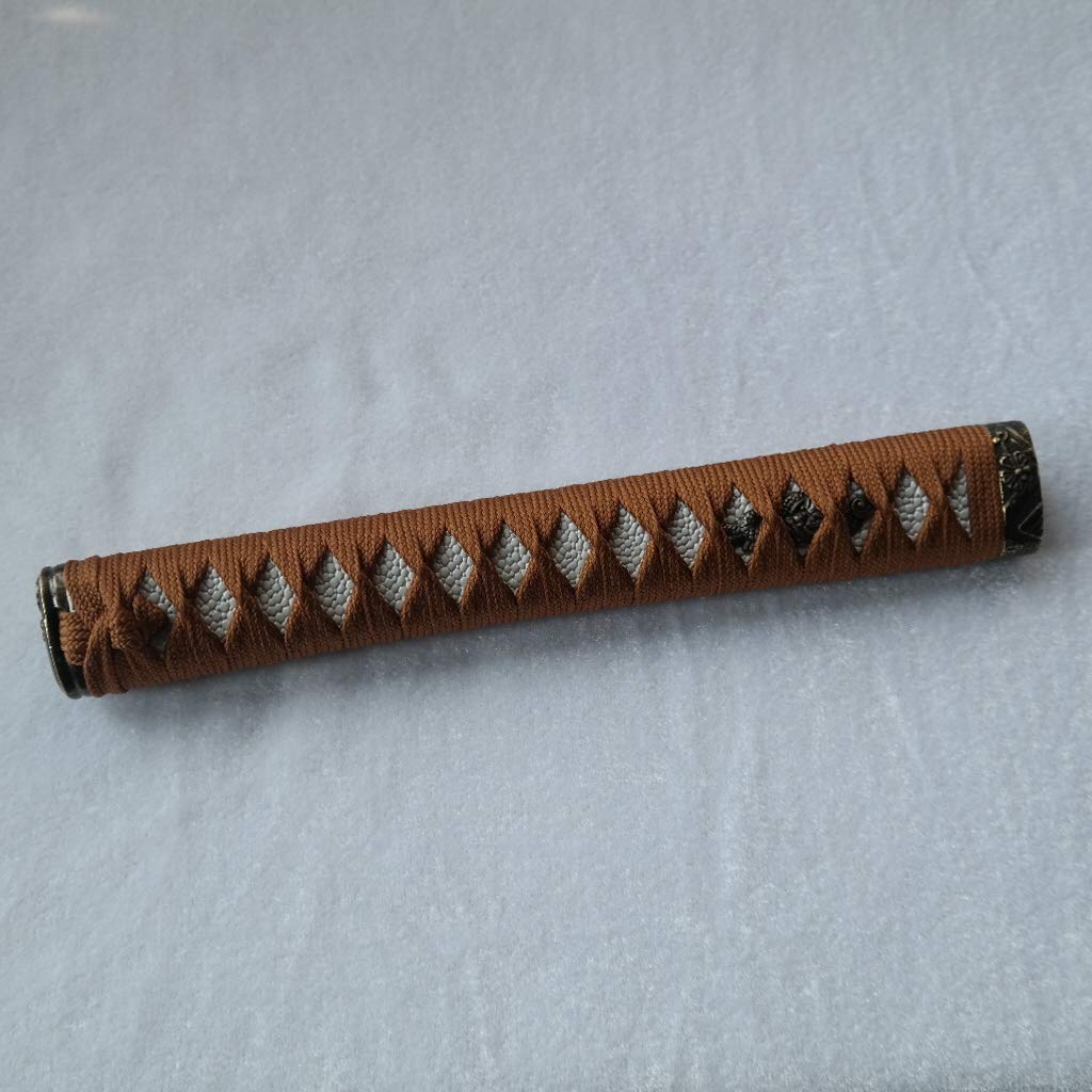 Boyu sword Handle Tsuka 10.2in Alloy/copper/iron Fittings Imitation or real Samegawa (DB07, 26cm/10.2in,)