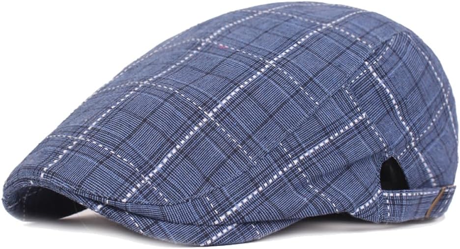 Men's Cotton Flat Ivy Gatsby Newsboy Driving Hat Adjustable Irish Cabbie Ivy Driving Hunting Cap