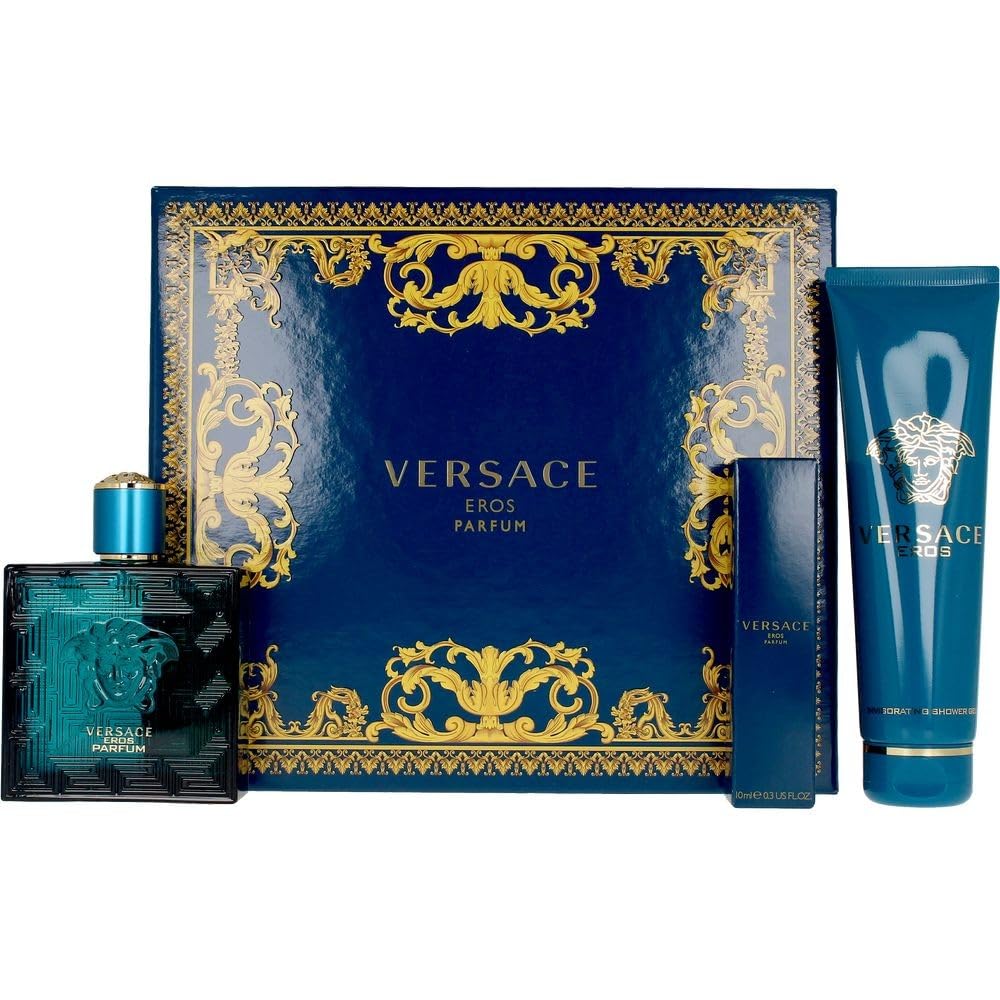 Amazon.com: Versace Eros by Versace for Men - 3 Pc Gift Set 3.4oz