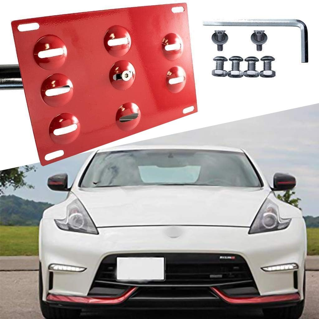 Teng Auto Front Tow Hook License Plate Brakcet Mounting