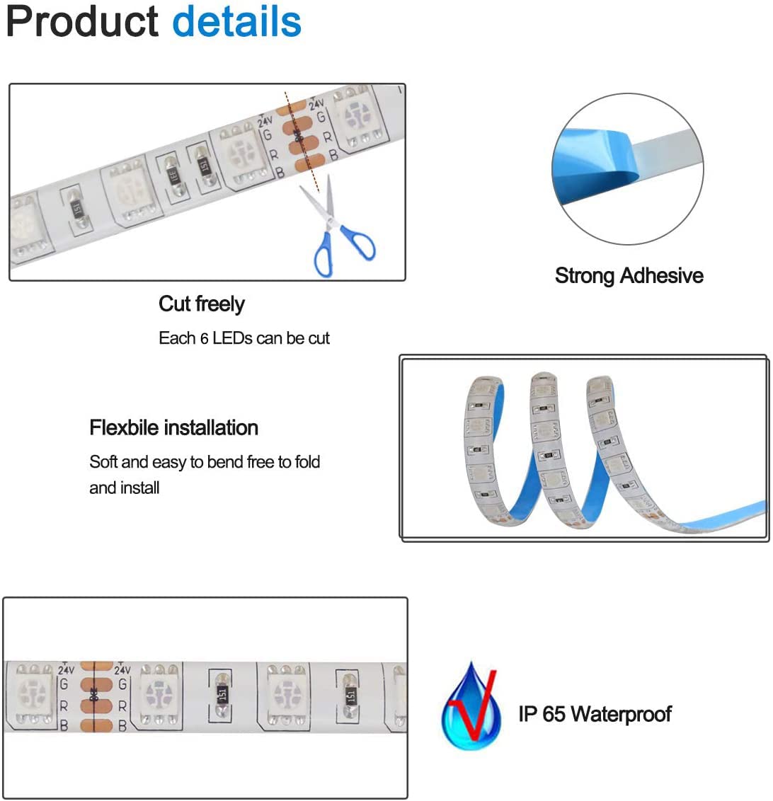 Tesfish 24V RGB LED Strip Lights - Image 3
