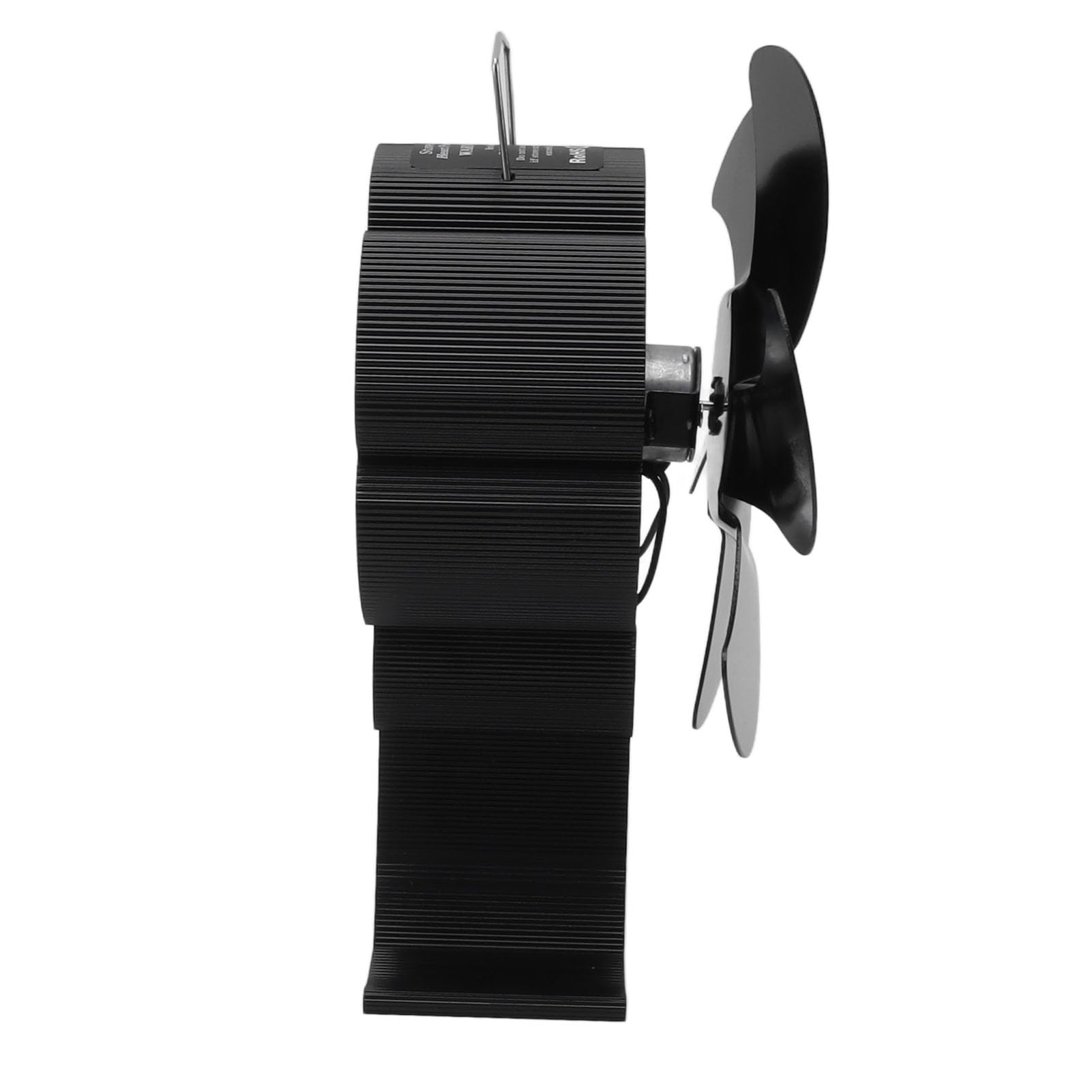 Yosoo Health Gear Ventilatore per Stufa, Ventilatore per Stufa a Legna Alimentato a Calore a 6 Pale, per Camino Termodinamico in Lega di Alluminio, Circolazione di Calore a Basso Rumore per