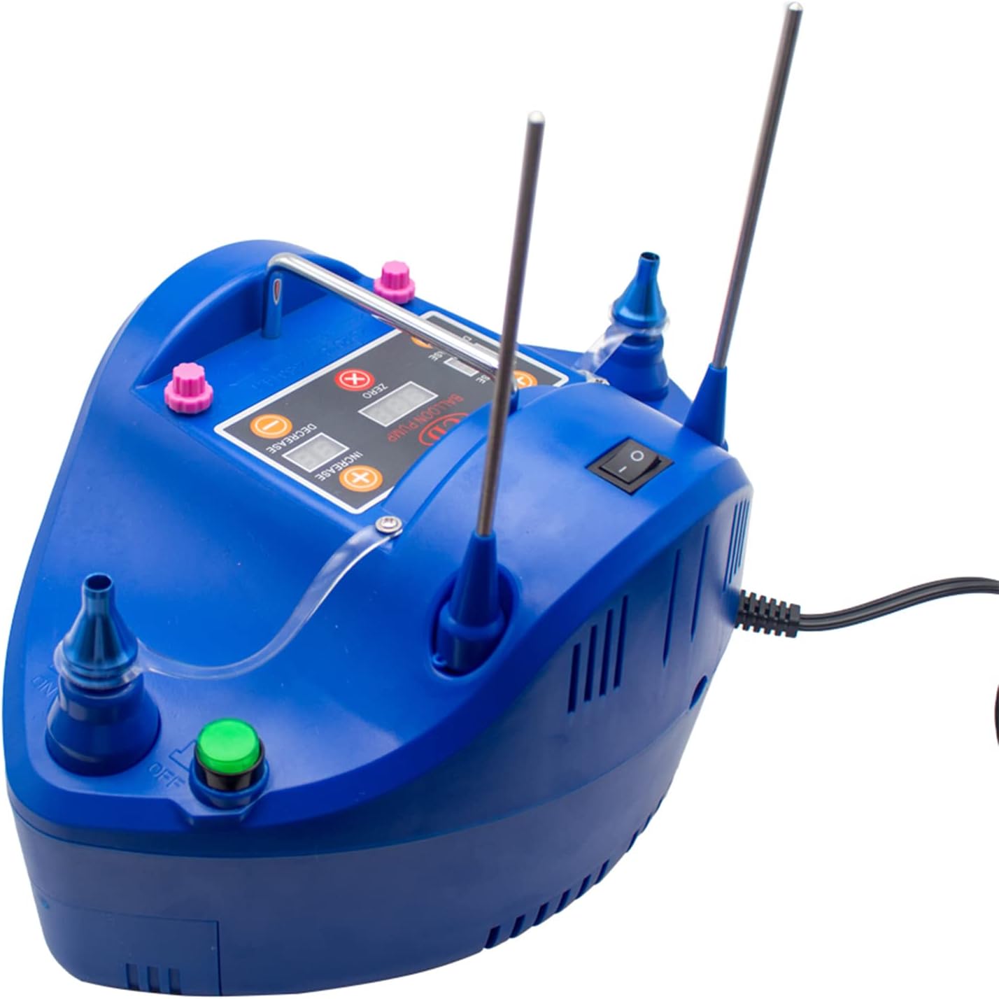 Portable Electric Inflator Air Pump, Intelligent Timing and Quantitative Control is Fast and Simple, Electric Balloon Inflator with Countertop Tools,Blue