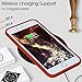 MILPROX Silicone Case, Pretty Series Liquid Silicone Gel Rubber, Shockproof Case with Microfiber Cloth Lining Cushion Compatible with iPhone 7 Plus/8 Plus - Red