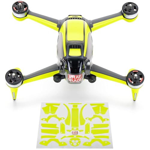 WRAPGRADE Skin Compatible con dji FPV - Accent Color (Neon Yellow)