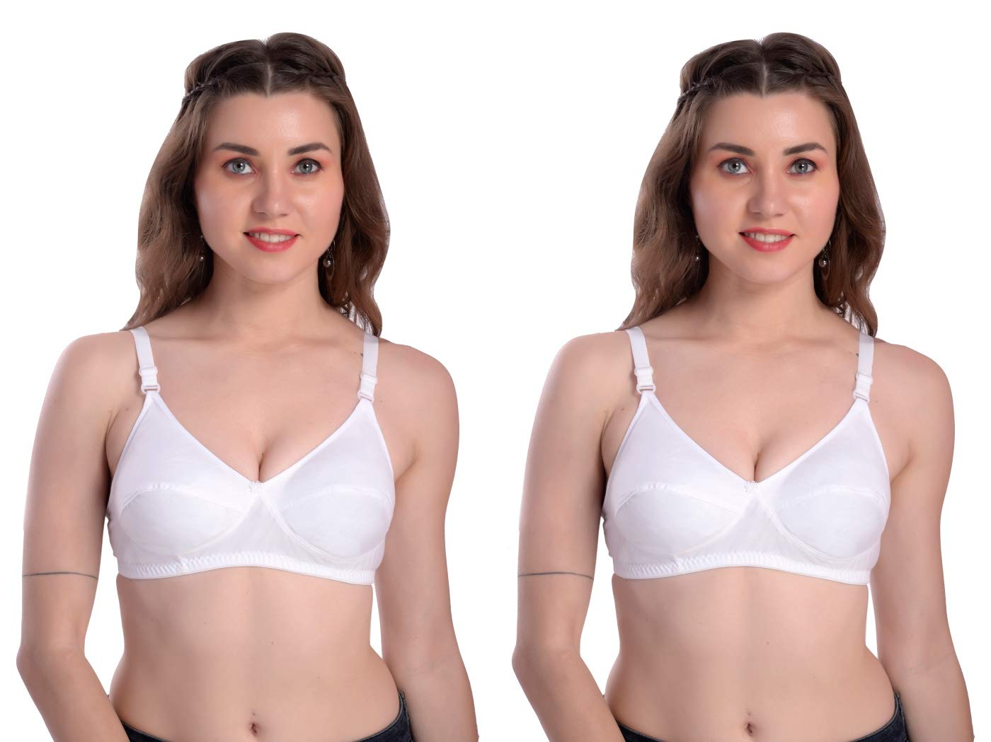 soft beauty Women’s Cotton Non Padded Non-Wired Full Coverage Bra | Bra Combo Pack of 2 | Sara Bra-picture-20