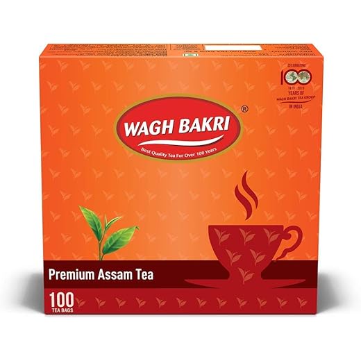 Wagh Bakri Premium Assam Tea 100 Tea Bags 02 kilograms Pack