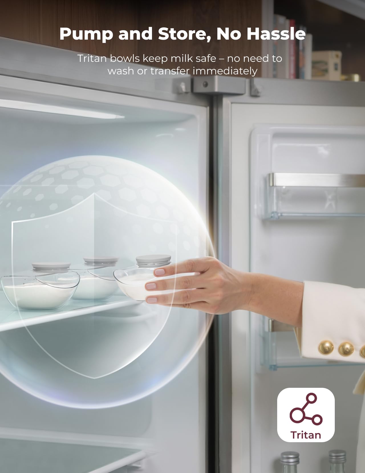 Momcozy Breast Pump Hands Free Upgraded Mobile Flow | M9, App Discreet Control with Personalized Multi-Modes & 15 Levels, Wearable Breast Pump 24mm, 1 Pack Gray