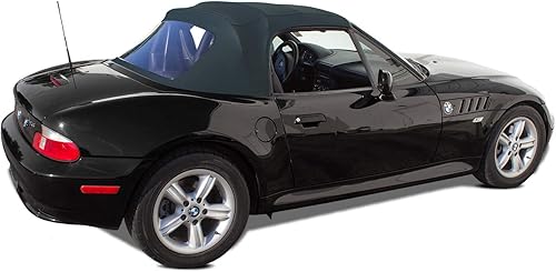 Miniatura 8 de Sierra Auto Tops Convertible Top Reemplazo para BMW 1996-2002 Z3, vinilo de grano de sarga, negro, ventana de plástico