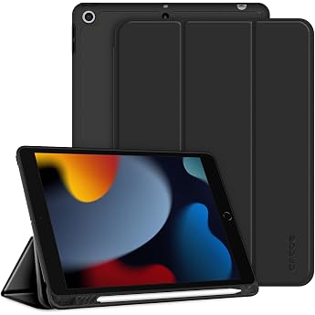 CACOE Case for iPad 9th/8th/7th Generation with Pencil Holder 10.2 Inch