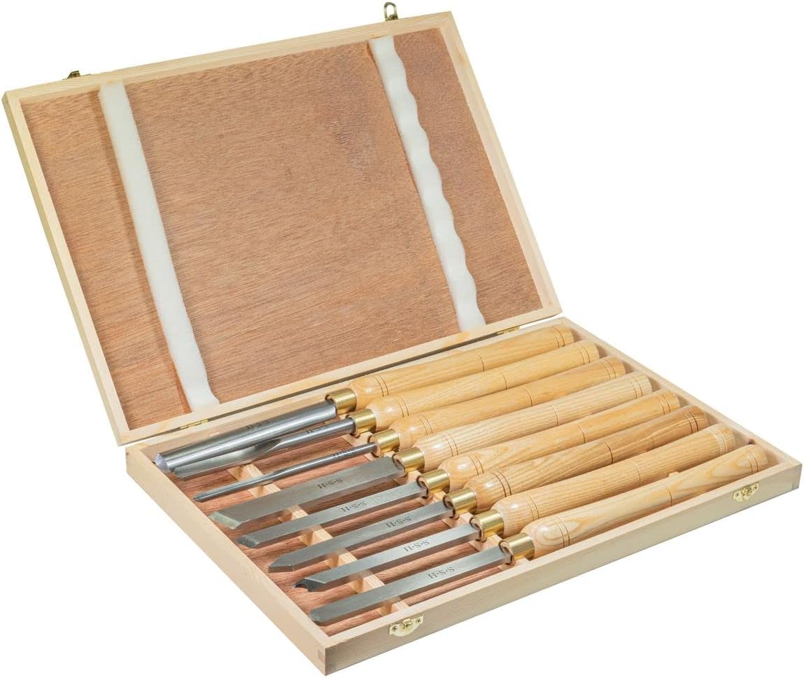 8 HSS Professional Turning Knife Woodturning Set Woodturning Gouge Lathe