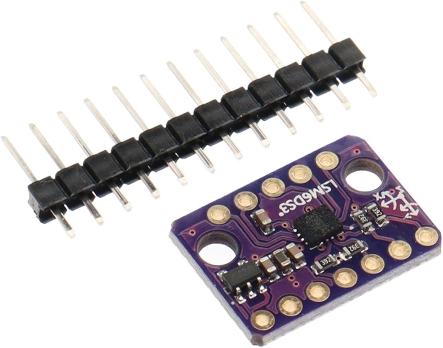 1pcs GY-LSM6DS3 Accelerometer Gyro Embedded Digital Temperature Sensor Board SPI IIC I2C Interface Breakout Module LSM6DS3