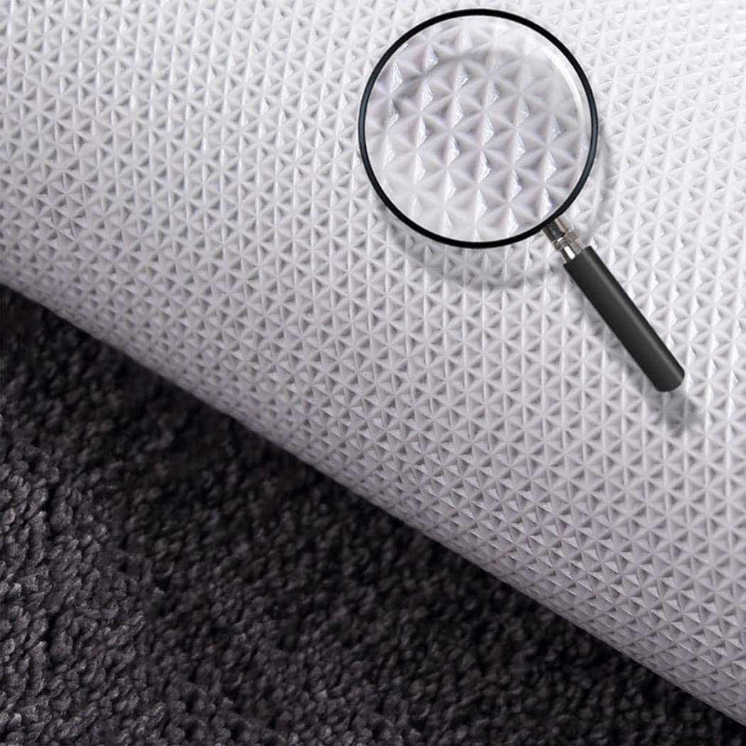 Lujosa y cómoda alfombra de baño de microfibra ultra suave, antideslizante, lavable a máquina, 45 x 143 cm