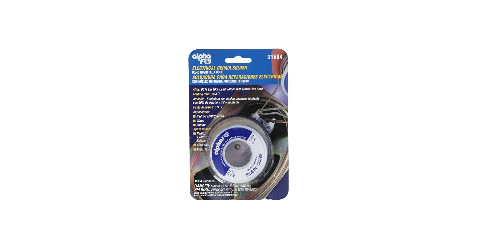 SRA　60×40×40 Sra Rosin Flux Alpha Fry AT-31604 60-40 Rosin Core Solder