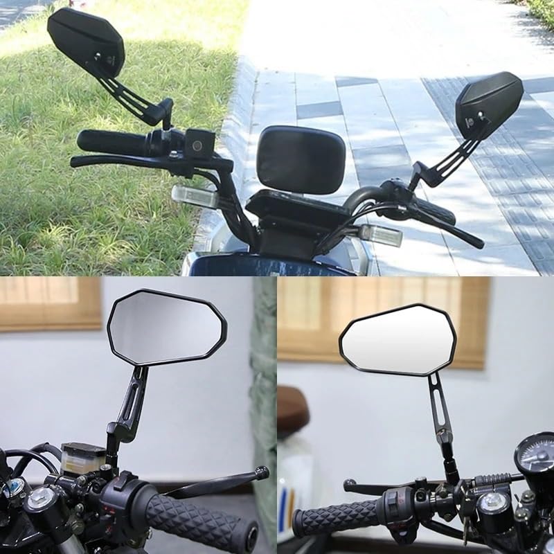 Retrovisor manillar scooter Espejos Retrovisores De Motocicleta Espejo Lateral Universal Compatible con KYMCO Para Downtown 350 G Dink 250 Para Xciting 400i Para Superdink CT350 Aluminio 8/10 Mm