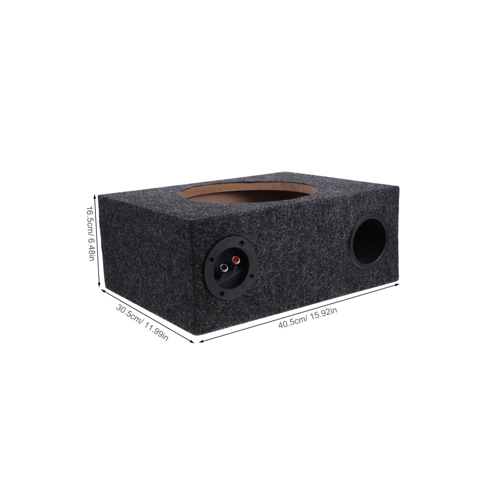 Vaguelly Box Cassa in Legno e Abs Auto da 10 Pollici per Subwoofer prodotti Design Sottile e Installazione Semplice per Integrazione negli Interni del Veicolo