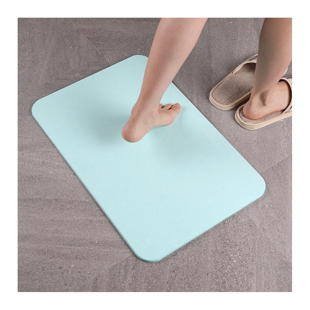 Tappetino Bagno, Tappeto Bagno Antiscivolo Tappetino Bagno Assorbente Tappeto Bagno Diatomite Green 60 * 39cm
