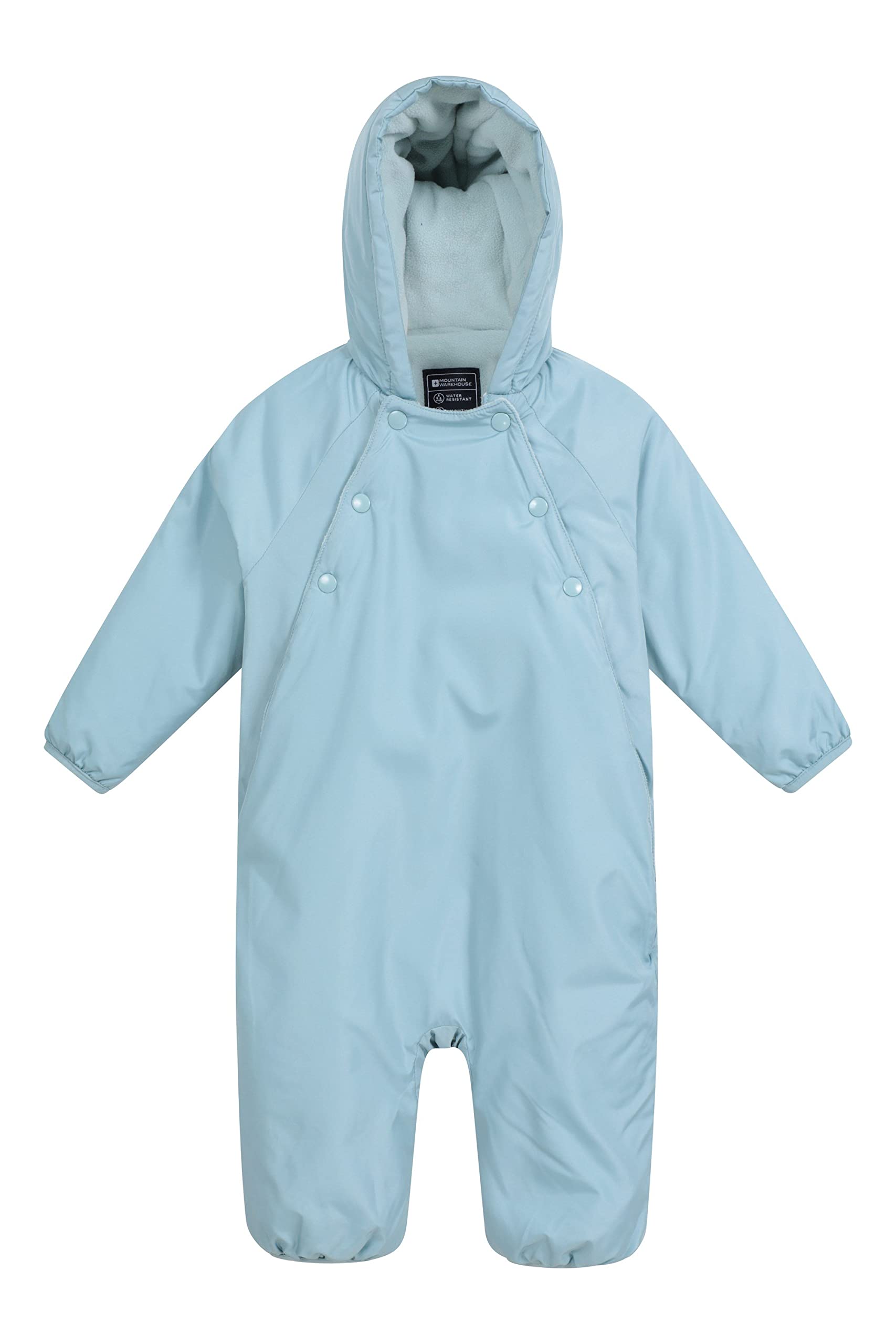 Mountain WarehouseBaby Pramsuit - Lightweight, Warm & Cosy Poppers with Super Soft Microfleece Lining, For Boys & Girls - Best for Autumn, Casual Wear & Outdoors