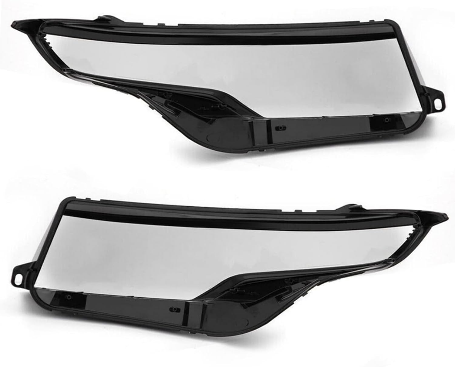 2PCS Headlight Lens Cover Left+Right Fits Evoque 2012-2019, Transparent Front Headlamp Lens Shell