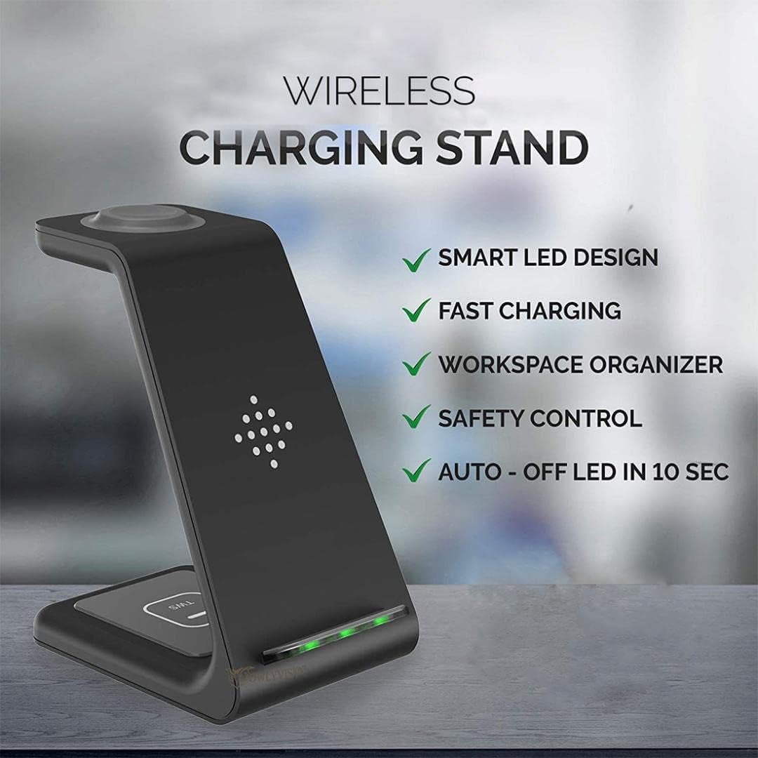Discount Wireless Charging Stand, 3 in 1 Wireless Charger Dock Station for Apple Watch 6 SE 5 4 3 2, Airpods 2/Pro, iPhone 13Pro Max/13 Pro/13/12/12PRO/11/11 Pro/X/Xr, Qi-Certified Phones