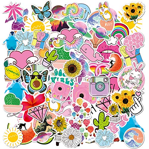 Cute Stickers, Cool Sticker, 100 Pack Stickers for Hydroflasks Water Bottles Laptop Guitar Computer Phone Travel Case, Trendy Stickers for Teens Kids Girls Boys ?Stickers-1?