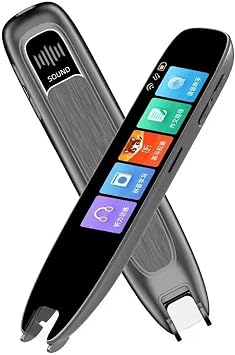 Language Translator Device, Smart Voice Scan Translator Pen A26 Real Time Language Translator Multifunction Dictionary Translation Business Travel Abroad for Business Learning Travel Nero 1