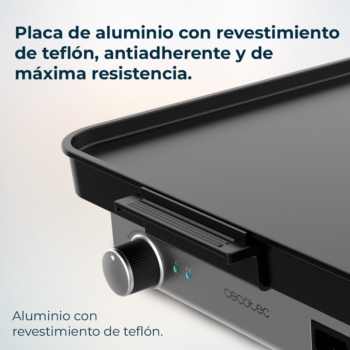 Cecotec Plancha de Asar Eléctrica con Piezas Magnéticas Desmontables Magnet 1800. Plancha de Cocina Grill con 1800W, Aluminio Con Revestimiento De Teflón, Antiadherente, Apta Para Lavavajillas