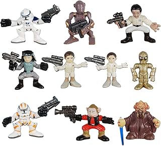 CYSJ 10 Pcs Mini Figure Star Wars Le décoration en résine Ornement, Dessin Animé Star Wars Figurine Miniatures Gâteau Bureau Ornement Bureau Maison Jardins Décoration