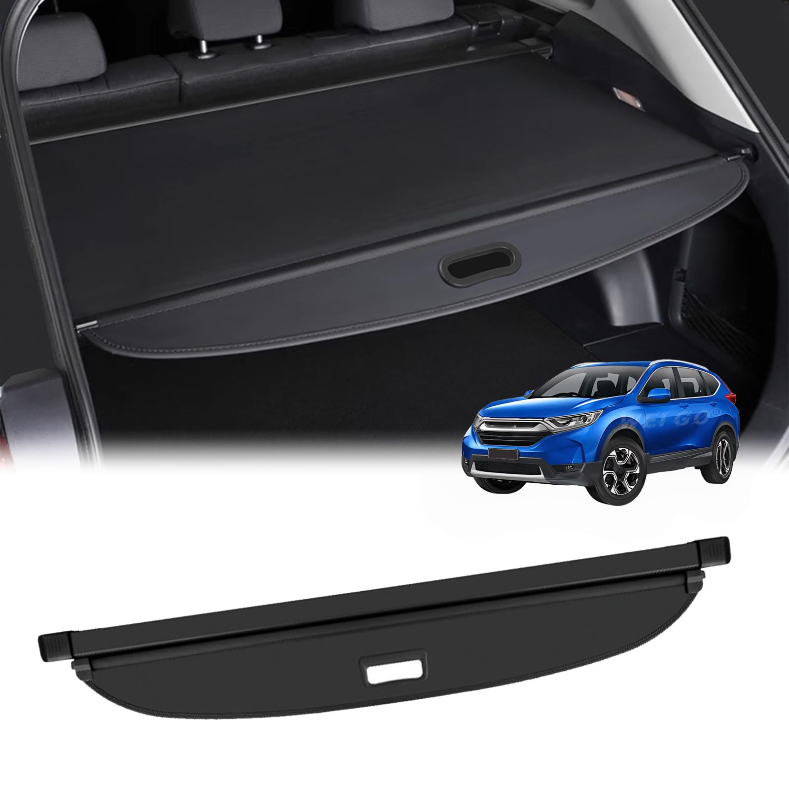 Cubierta de maletero para Honda CRV 2017-2022, protector retráctil trasero 2