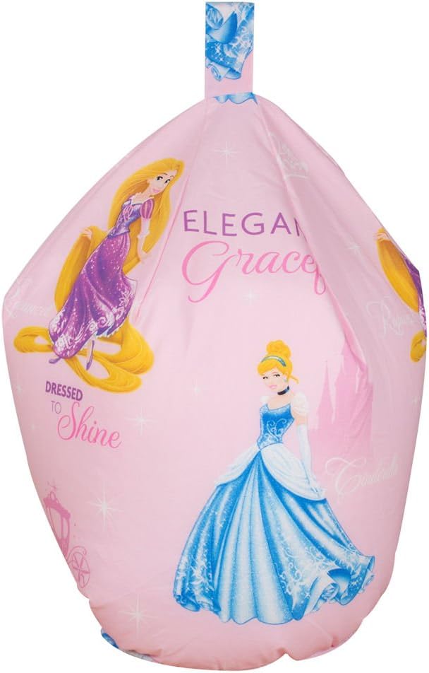 Disney Princess Sparkle Pink Character Cotton Seat Chair Bean Bag