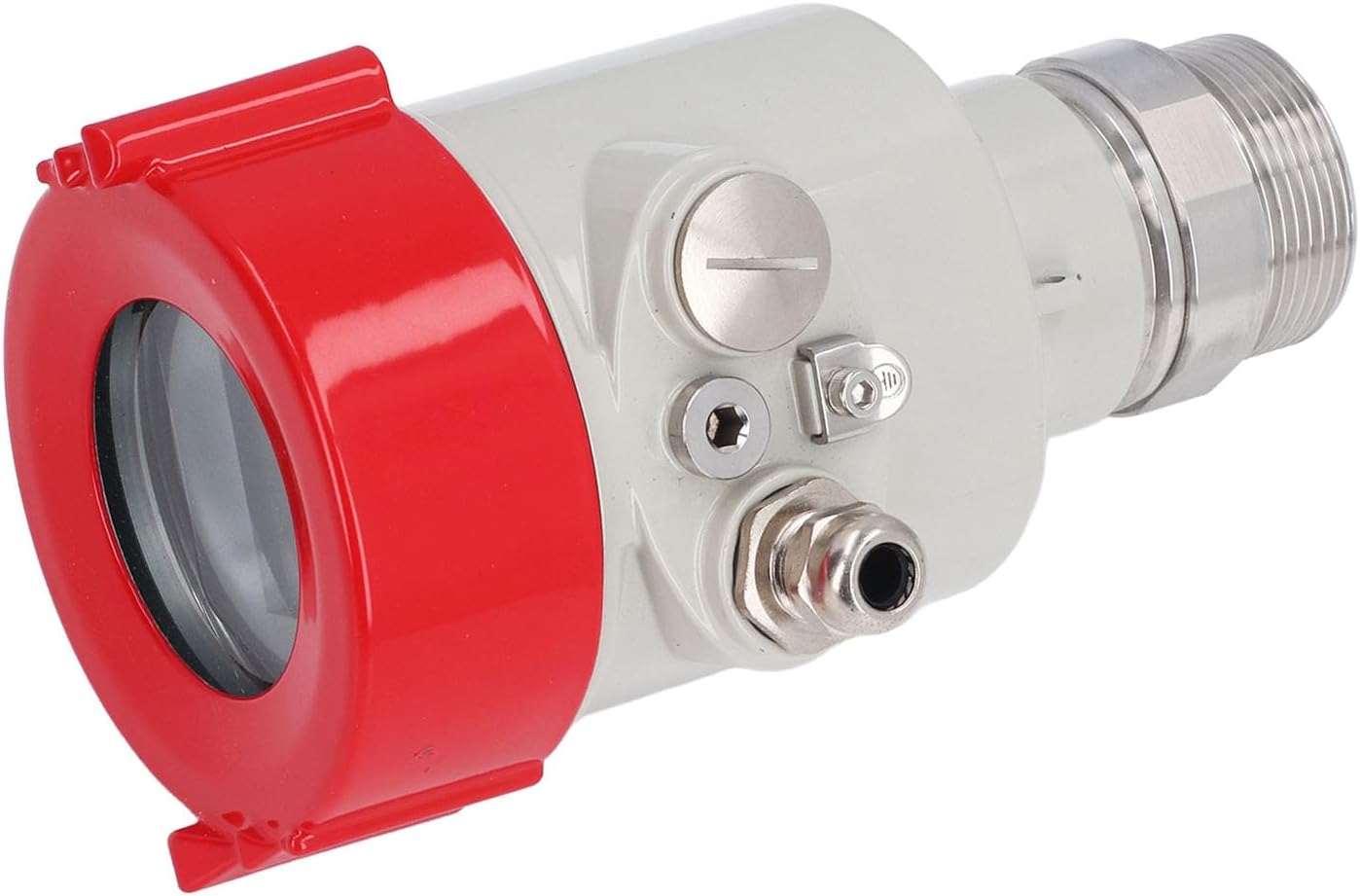80GHz Liquid Level Meter, 80GHz Level Sensor with Guided Level Meter, Transmitter for Light Liquid Solid Particle Powder 0-20M DC24V 4-20mA,, Tools