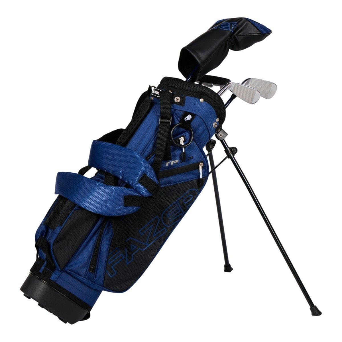 Fazer Junior CTRX - Juego de palos de golf de 5 piezas con bolsa de soporte, para edades de 6 a 8 años, ejes de grafito ligeros, conductor, híbrido, hierros y putter, 1 año de garantía