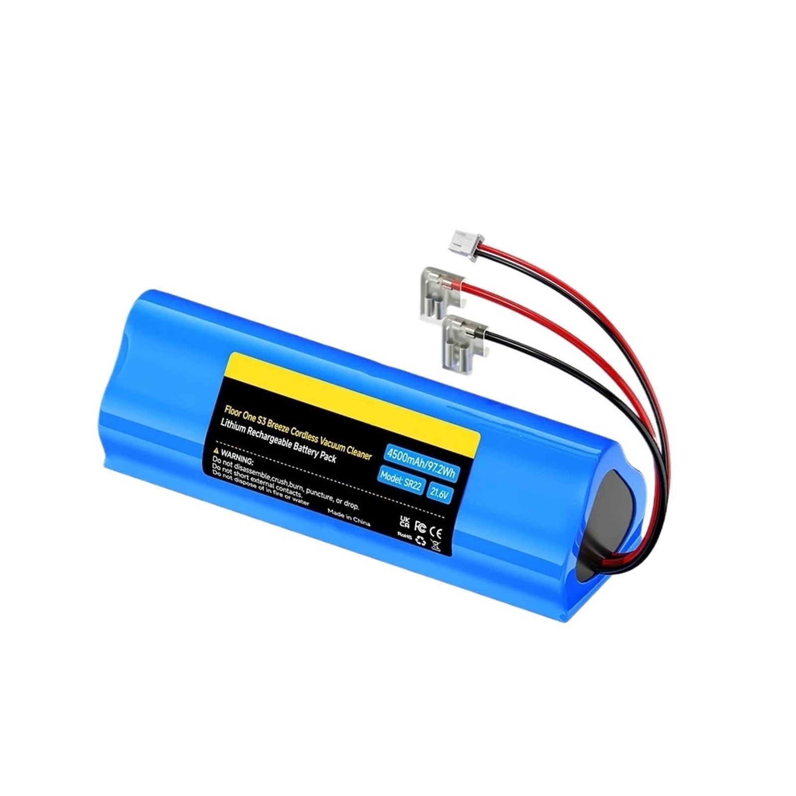 Vacuum Lithium Battery,Compatible For Tineco,FLOOR ONE S3,IFloor 3 Breeze S3 Cleaner Robot FW25M-01 HF10E-01 S3-01(1PC Battery)
