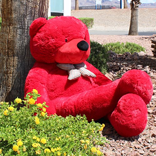 Joyfay großer Teddybär Riesiger Plüschbär Stofftier XXL Riesen Teddy (160 cm, rot), Weiche Geschenk Für Kinder Alters… – Bild 3
