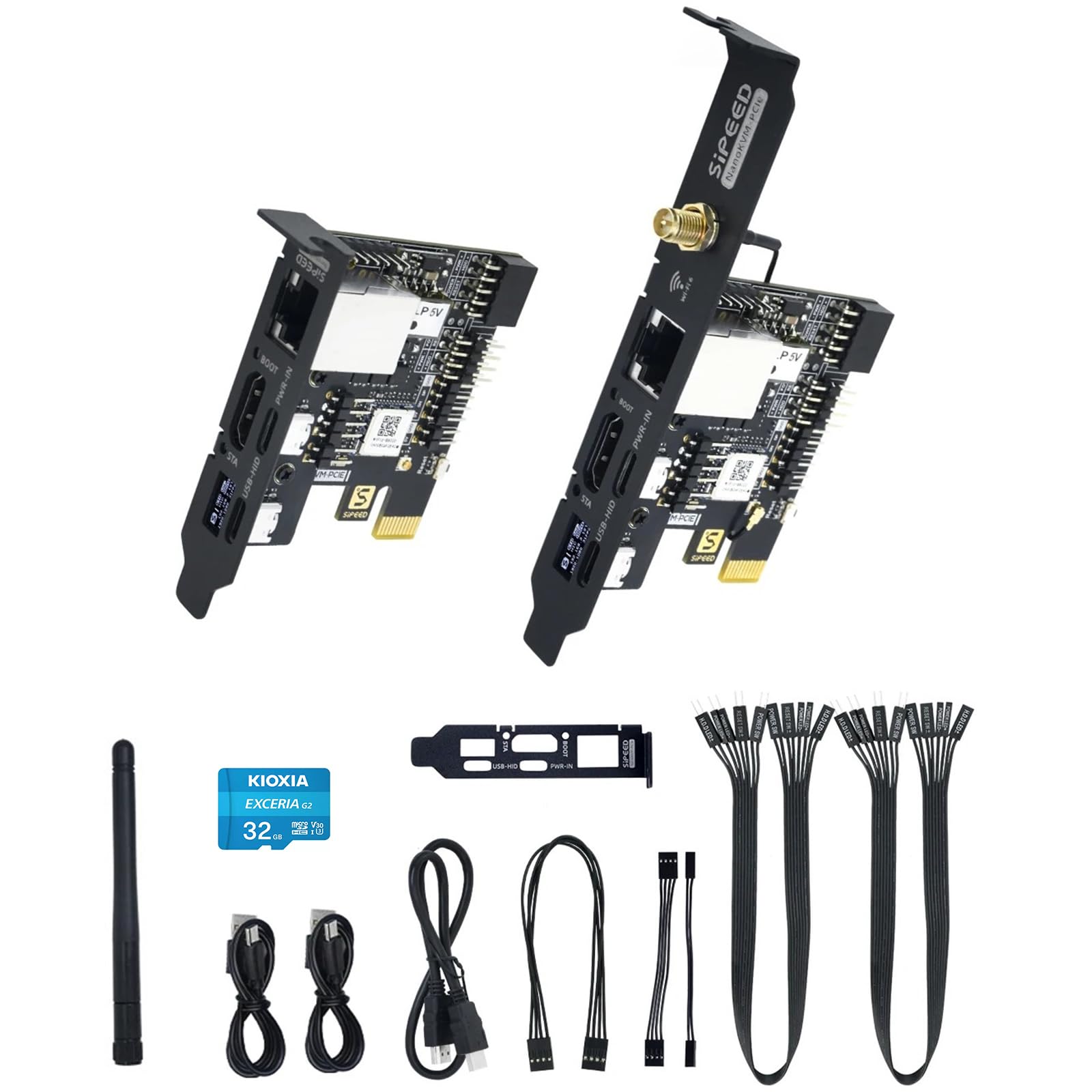 youyeetoo Sipeed NanoKVM Mini Remote Control Operations Maintenance Server, 1TOPS NPU 1GHz C906 RISC-V Linux Single Board Computer (PCIE Version) (Basic-Kit)