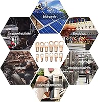 Vista 7 de Kit de herramientas de engarzado de terminales de cable de batería con 340 piezas de terminales de alambre de cobre, herramienta de engarzado