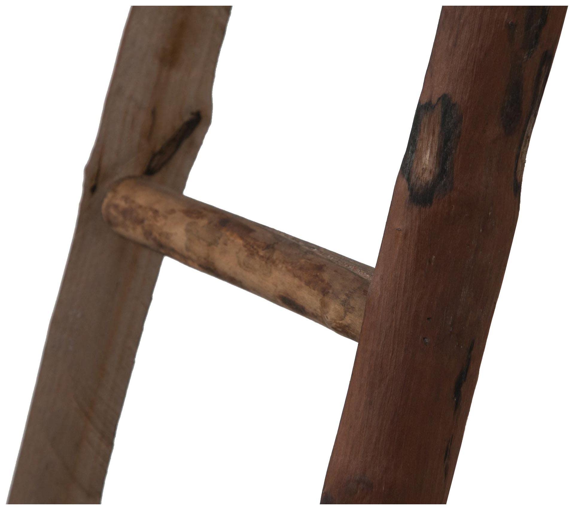 Biscottini Leiter aus Holz 40x8x150cm - Holzleiter Vintage deko - Naturlich Leiter handtuchhalter - Leiter Holz Made in Italy