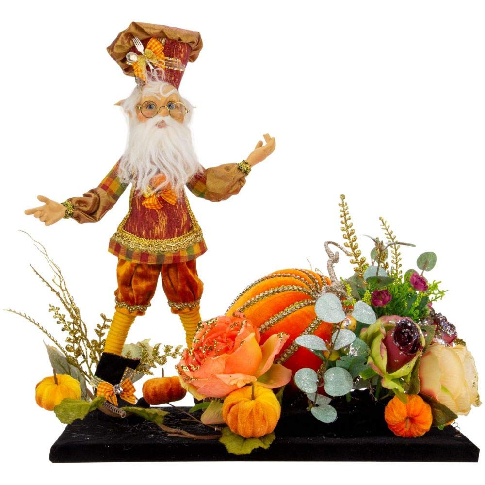 Mark Roberts 2021 Limited Edition Pumpkin Pie  Elf  Tablescape Figurine, Large